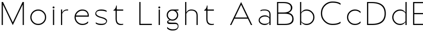Moirest Light font