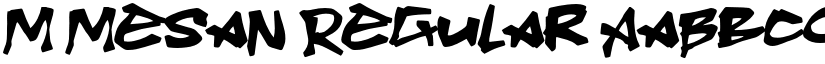M Mesan Regular font