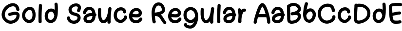 Gold Sauce Regular font