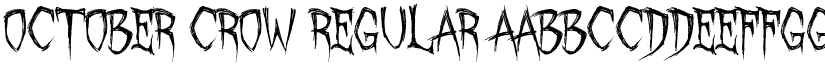 October Crow Regular font