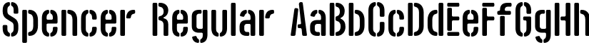Spencer Regular font
