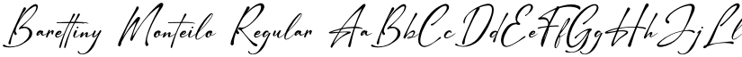 Barettiny Monteilo Regular font
