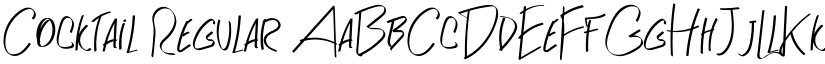 Cocktail Regular font