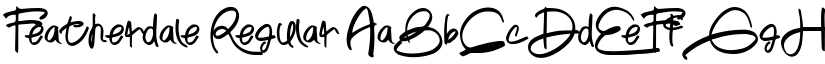 Featherdale Regular font