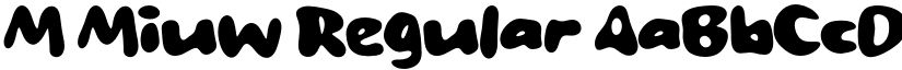 M Miuw Regular font