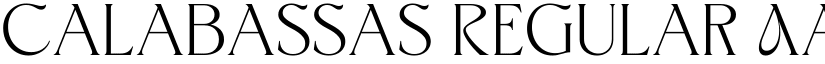calabassas Regular font