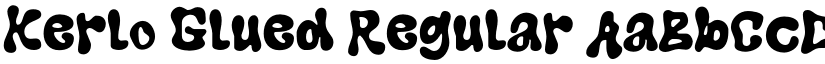 Kerlo Glued Regular font