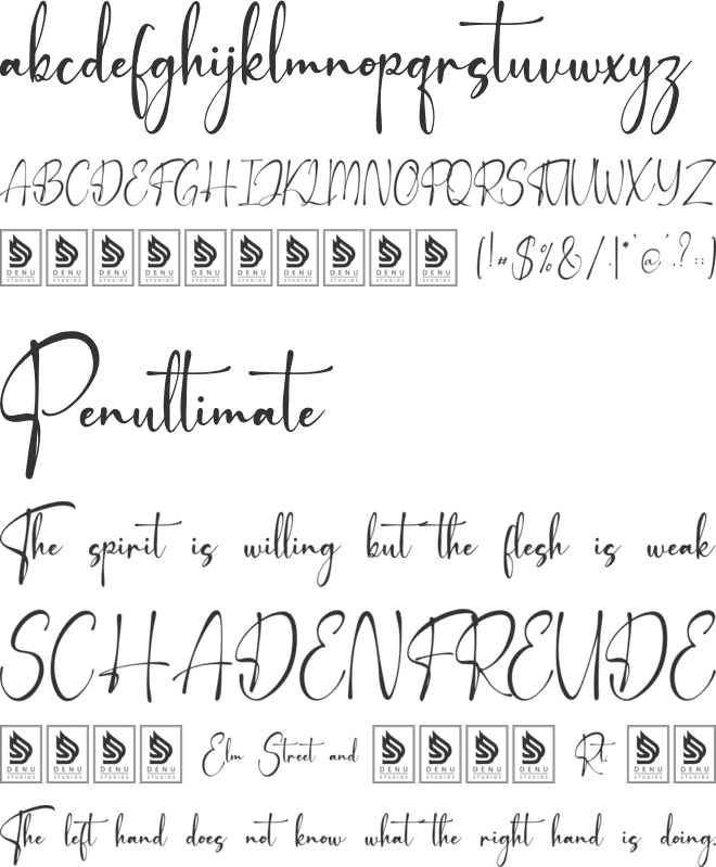 Trulqion font preview