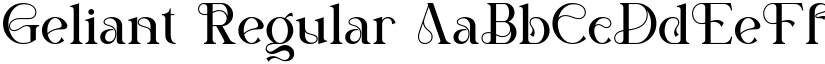 Geliant Regular font