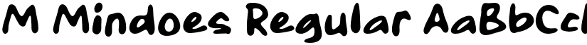 M Mindoes Regular font