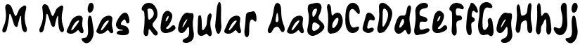 M Majas Regular font