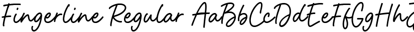Fingerline Regular font