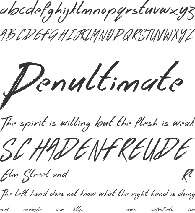 Body Rock font preview