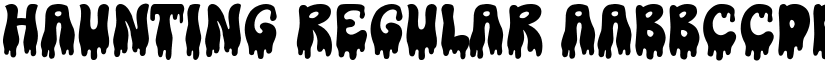Haunting Regular font