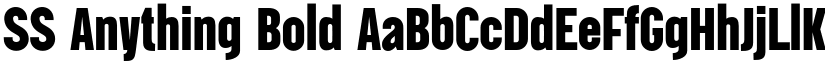 SS Anything Bold font