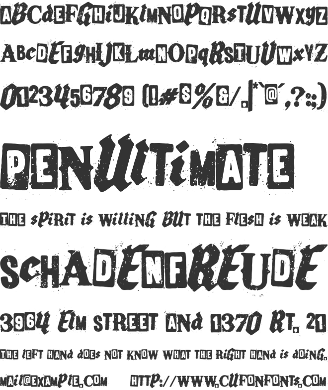 Desfort Ransom font preview