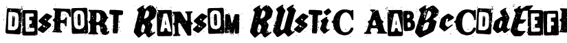 Desfort Ransom Rustic font