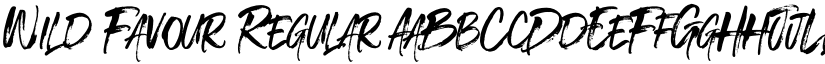 Wild Favour Regular font