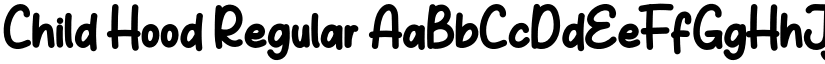 Child Hood Regular font