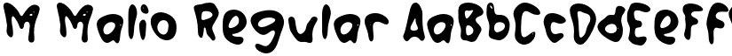 M Malio Regular font
