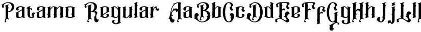 Patamo Regular font