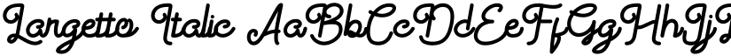 Largetto Italic font