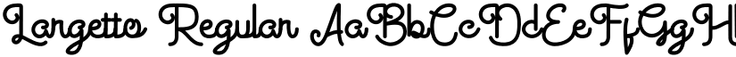 Largetto Regular font