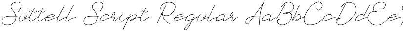 Suttell Script Regular font