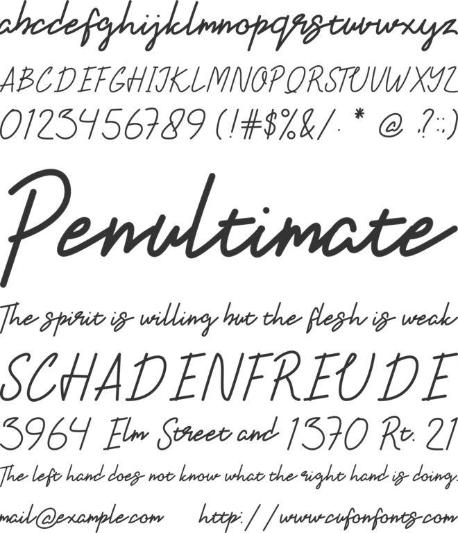 Belliso font preview