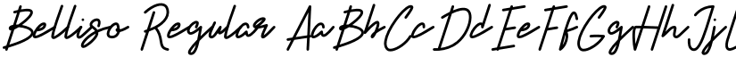 Belliso Regular font
