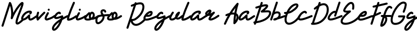 Maviglioso Regular font