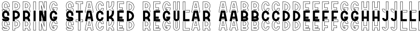 Spring Stacked Regular font