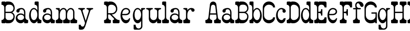 Badamy Regular font