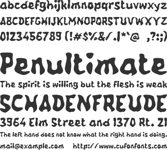 M Mandhep font preview