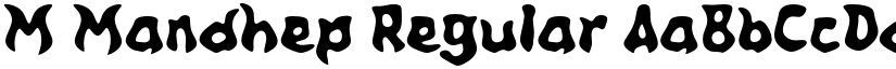 M Mandhep Regular font