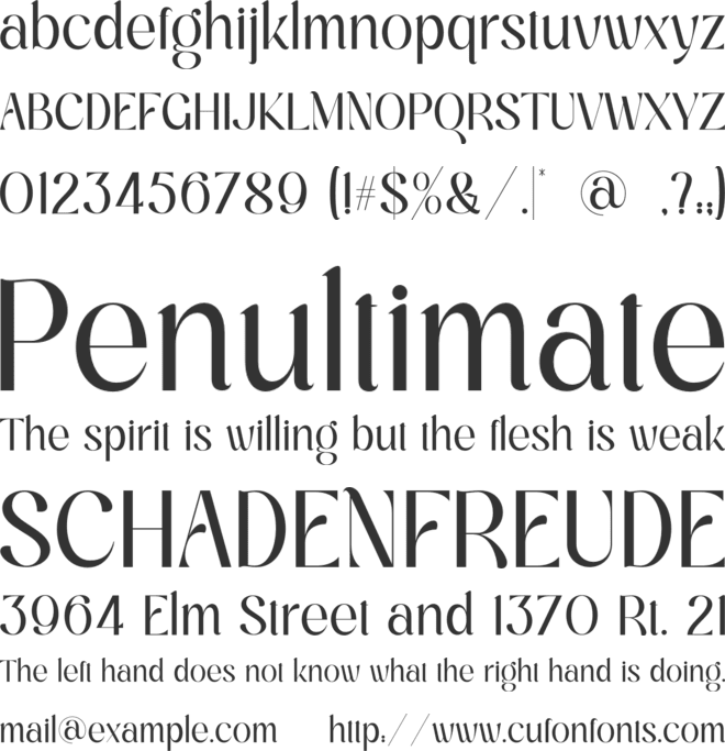 Bandaneira font preview