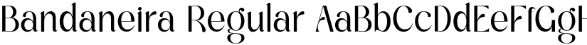 Bandaneira Regular font