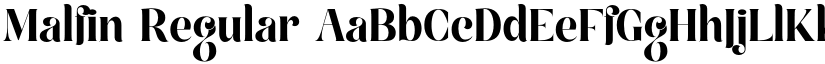Malfin Regular font