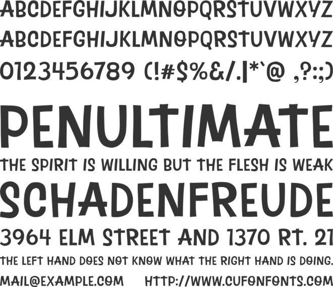 Brown Coffee font preview