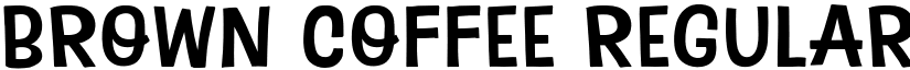 Brown Coffee Regular font
