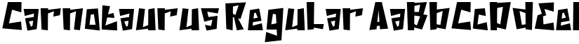 Carnotaurus Regular font