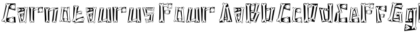 Carnotaurus Four font