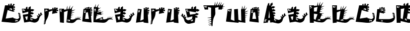 Carnotaurus Two font