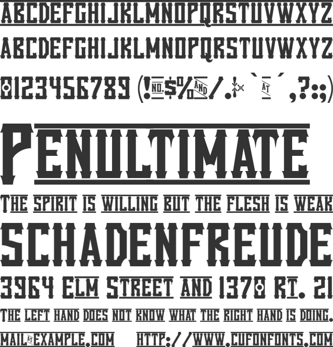 Vanilla Whale font preview