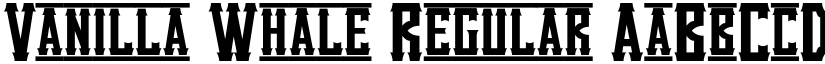 Vanilla Whale Regular font