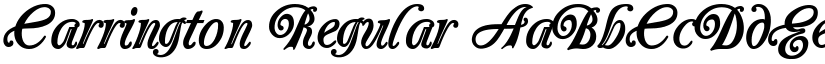 Carrington Regular font