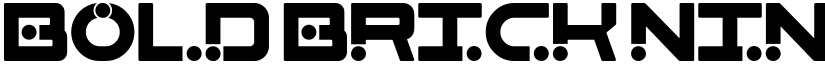 Bold Brick Nine font