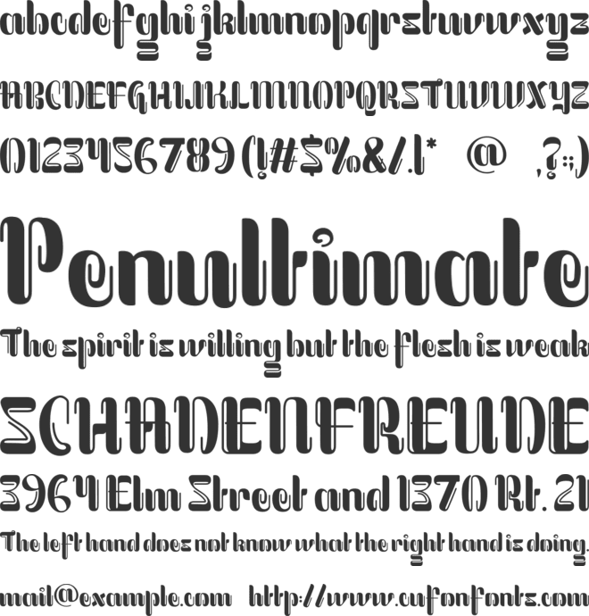 Batik Blend font preview