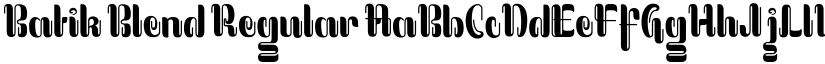 Batik Blend Regular font