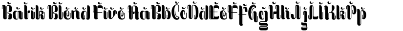 Batik Blend Five font